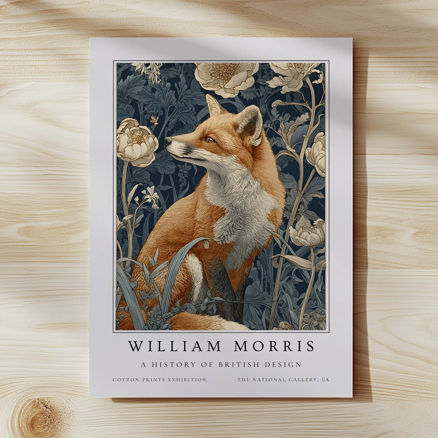 William Morris Woodland Fox Art Print
