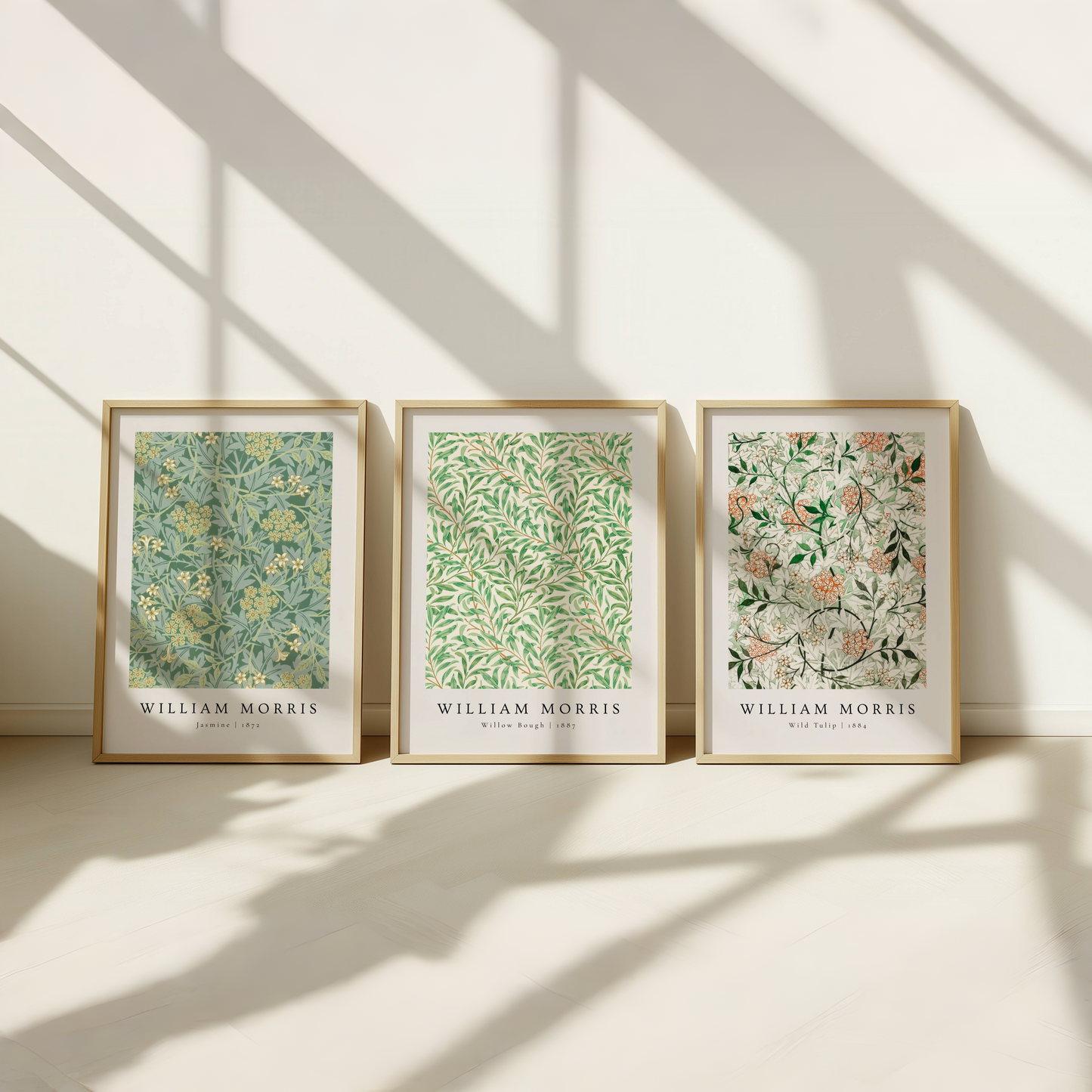 william morris midnight garden art print set