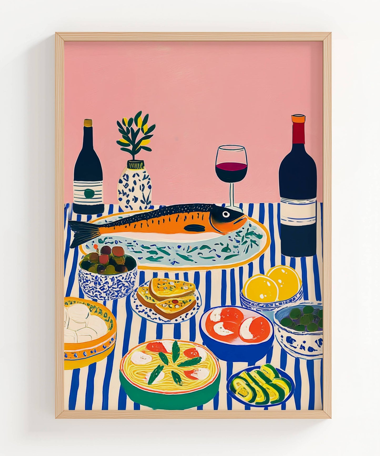 italian mediterranean food feast