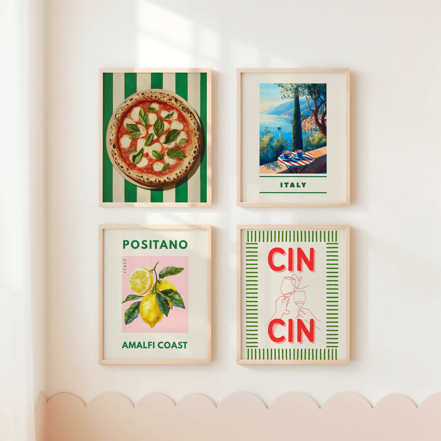 La Dolce Vita Italian Wall Art Set