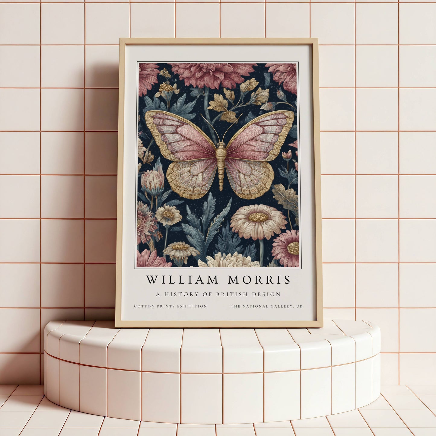william morris botanical insect art print set