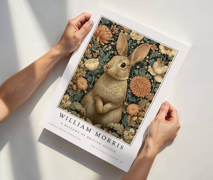 William Morris Woodland Rabbit Art Print