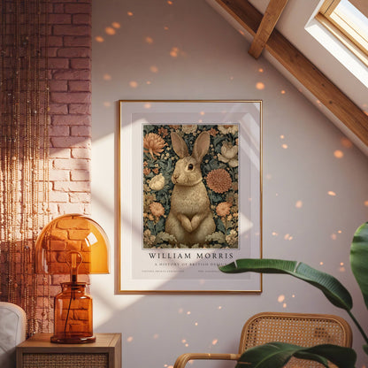 William Morris Woodland Rabbit Art Print