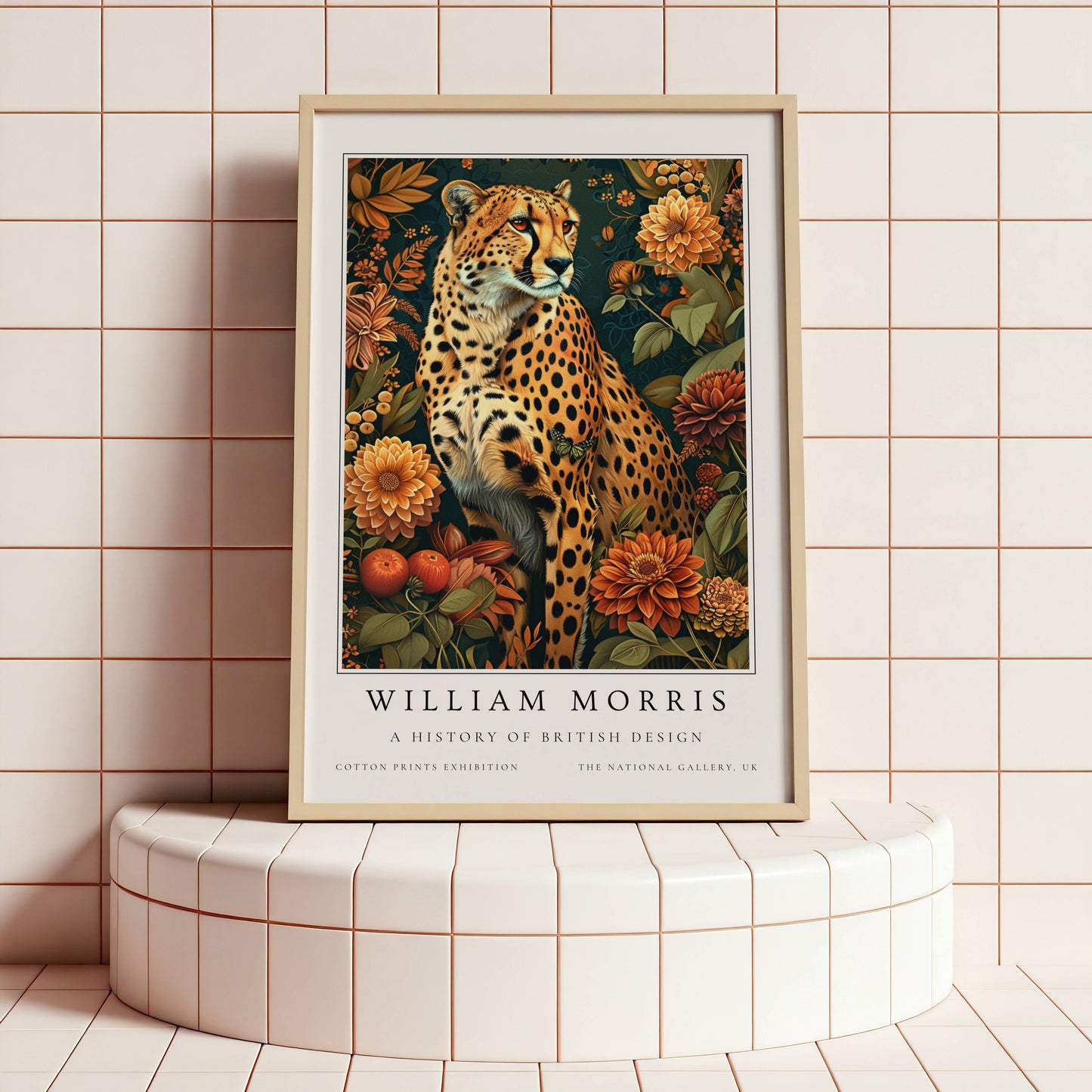 William Morris Cheetah Art Print