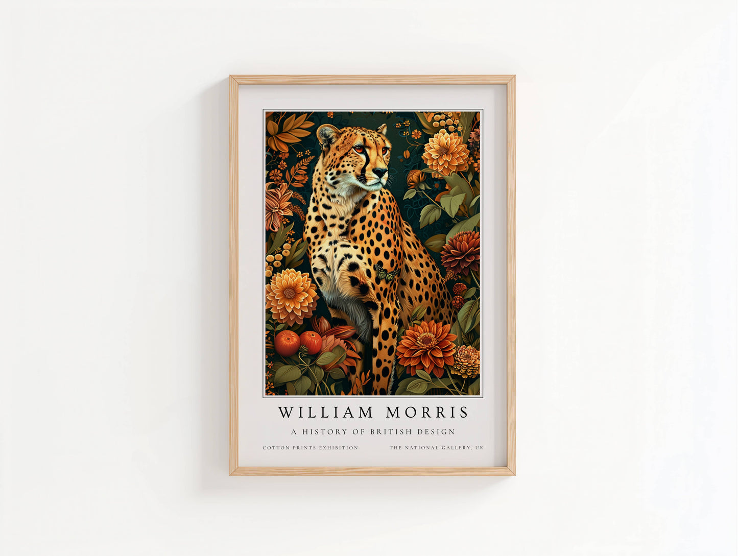 William Morris Cheetah Art Print