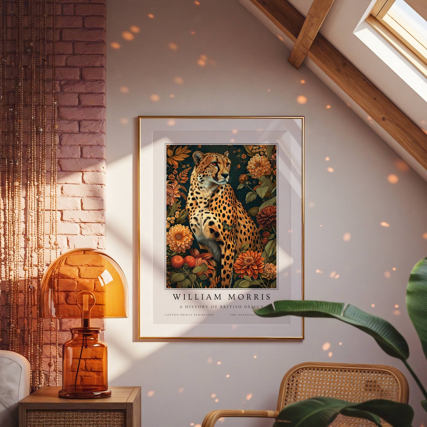 William Morris Cheetah Art Print