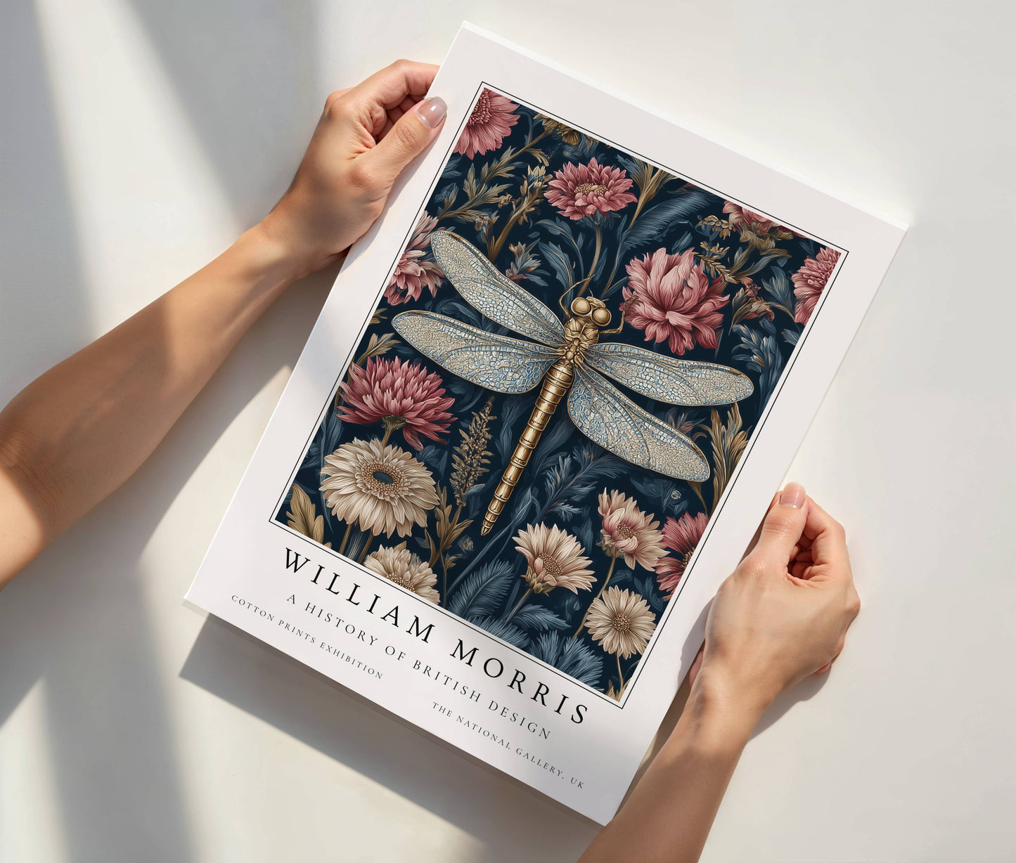 William Morris Vintage Dragonfly Art Print