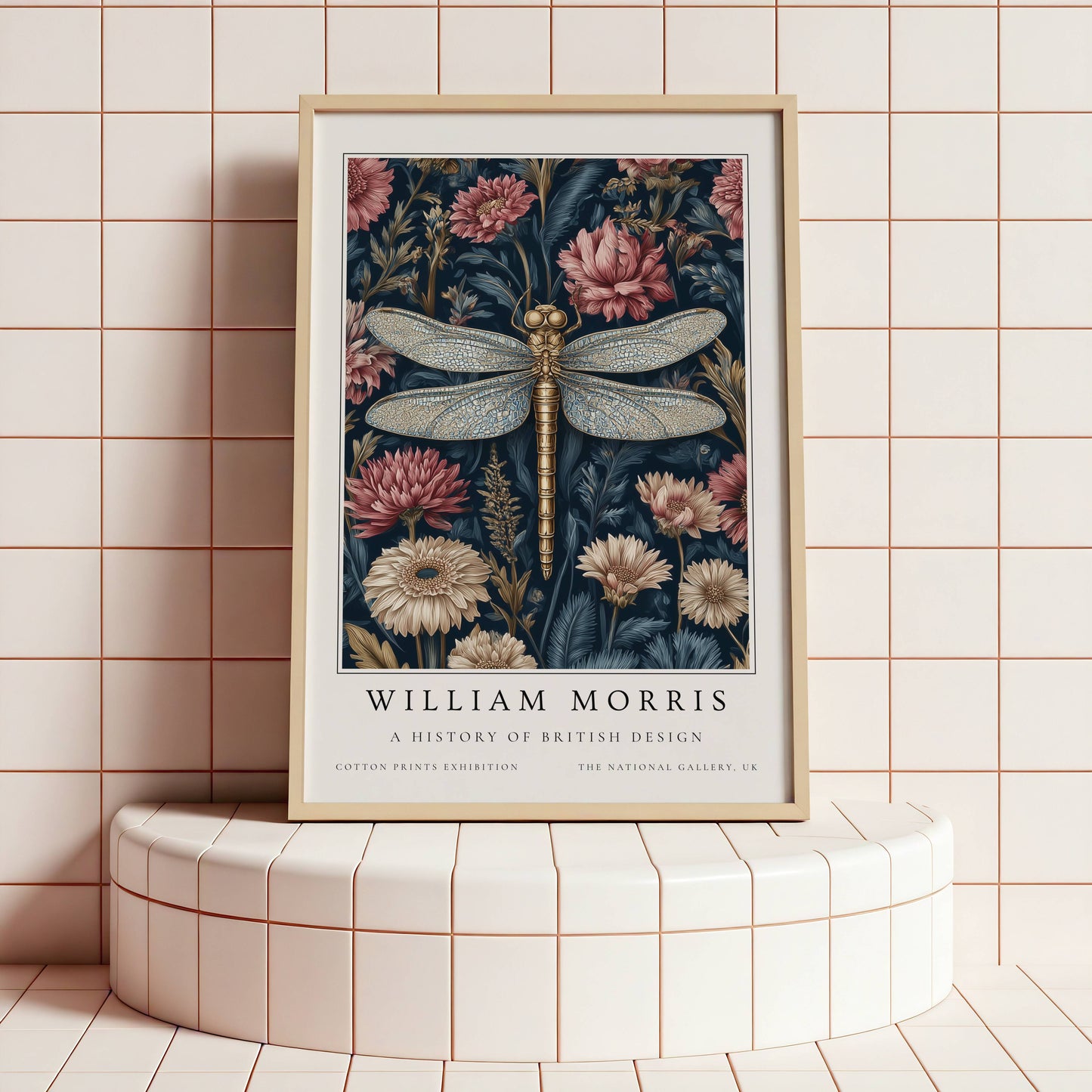 william morris botanical insect art print set
