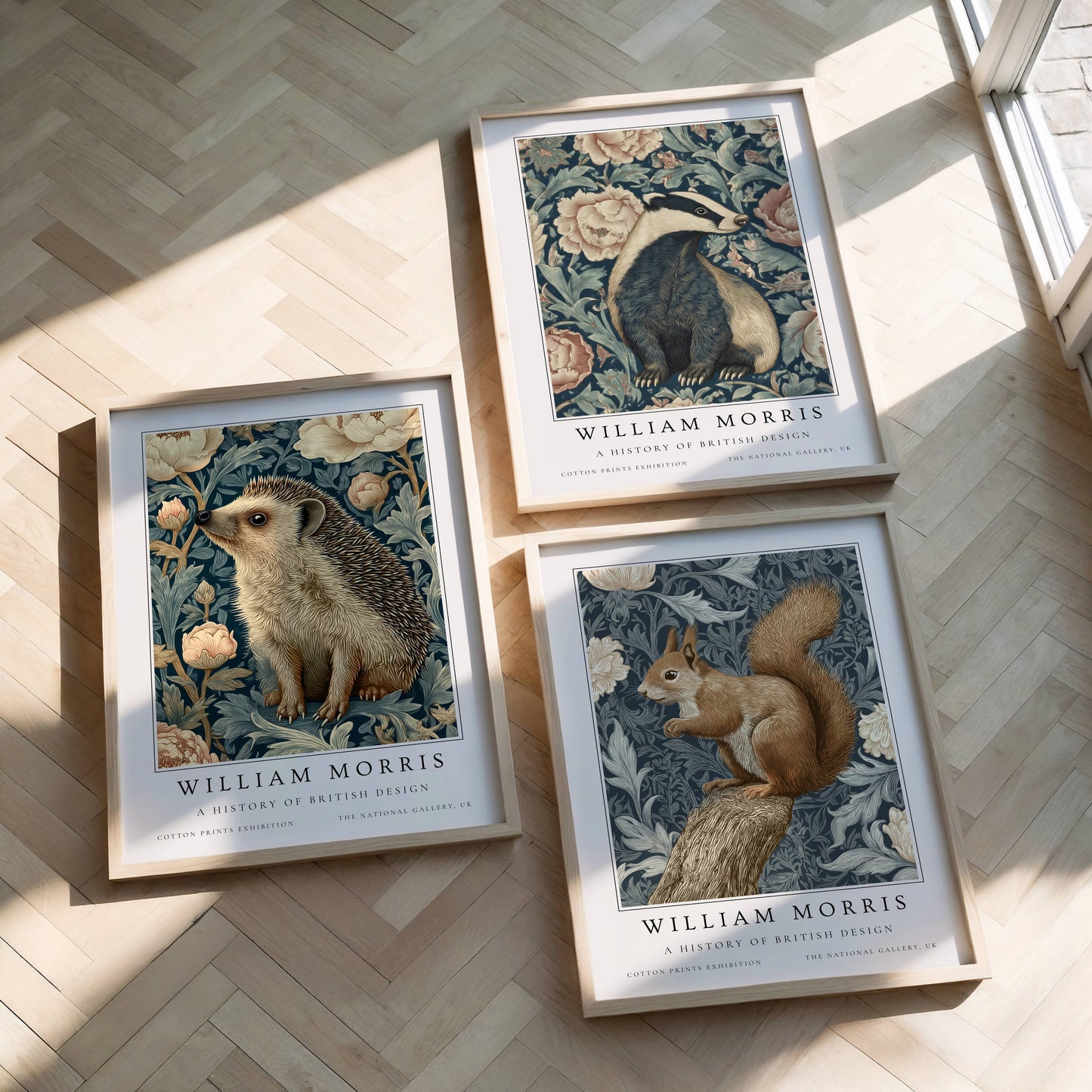 William Morris Woodland Creatures Art Print Set