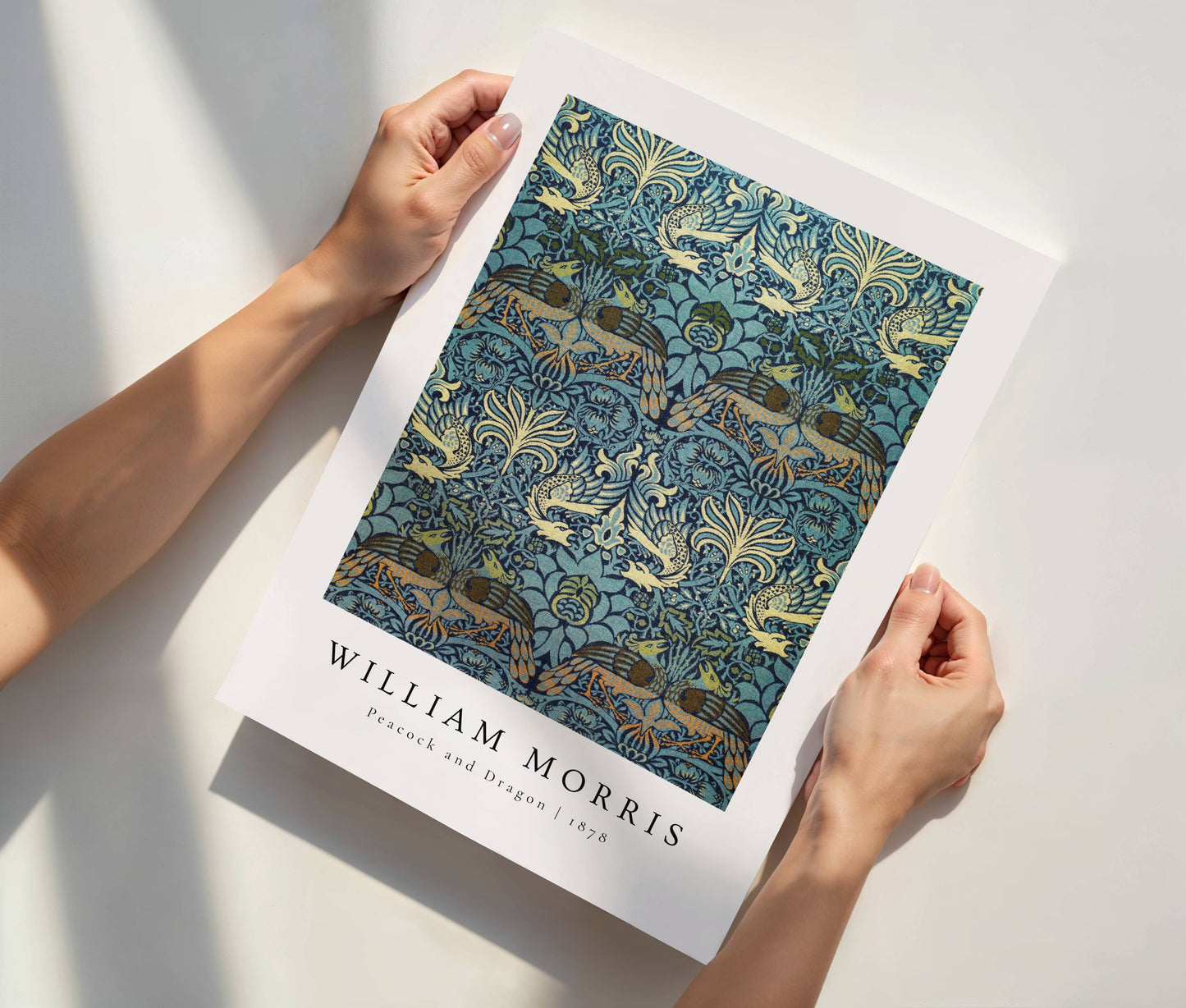 william morris blue heritage art print set