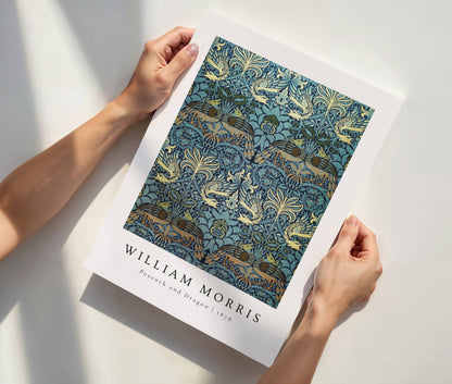William Morris Blue Heritage Art Print Set