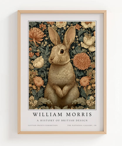 William Morris Woodland Rabbit Art Print