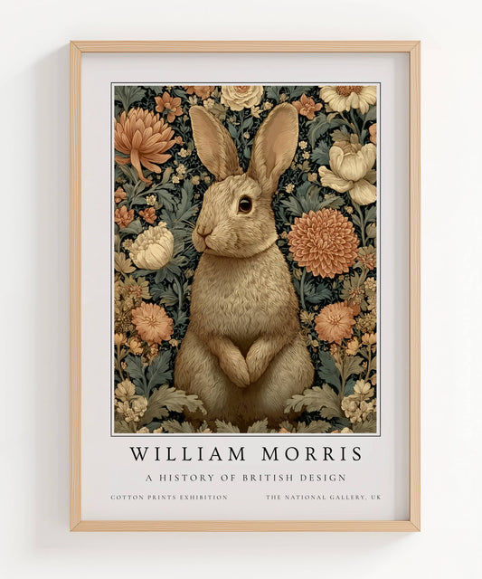 William Morris Woodland Rabbit Art Print