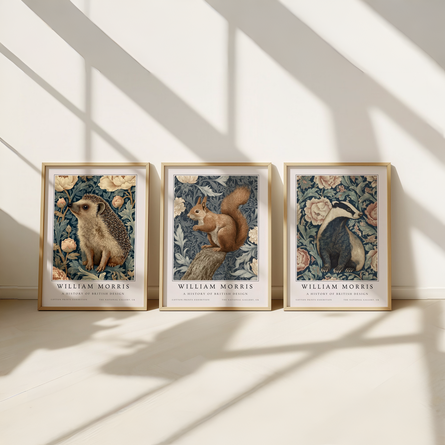 William Morris Woodland Creatures Art Print Set