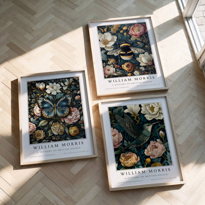 William Morris Midnight Garden Art Print Set