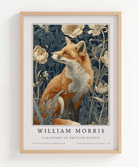William Morris Woodland Fox Art Print