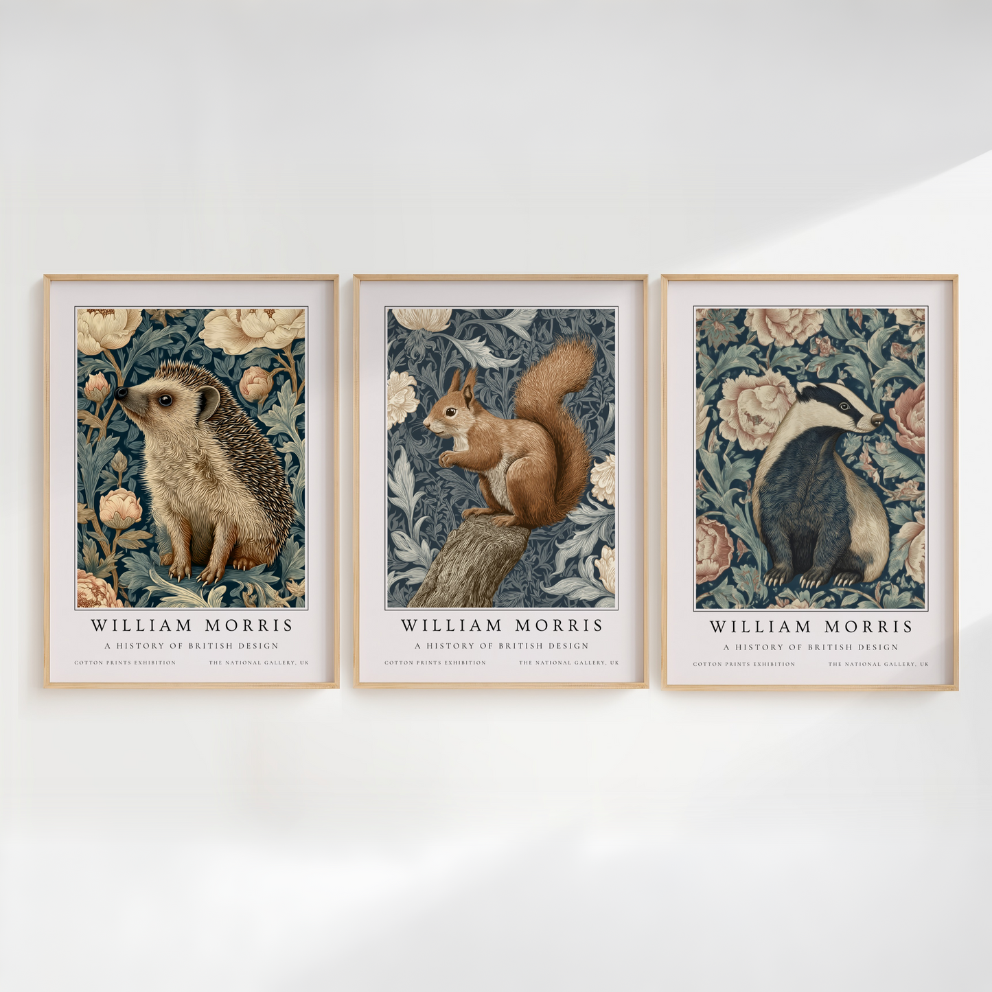 William Morris Woodland Creatures Art Print Set