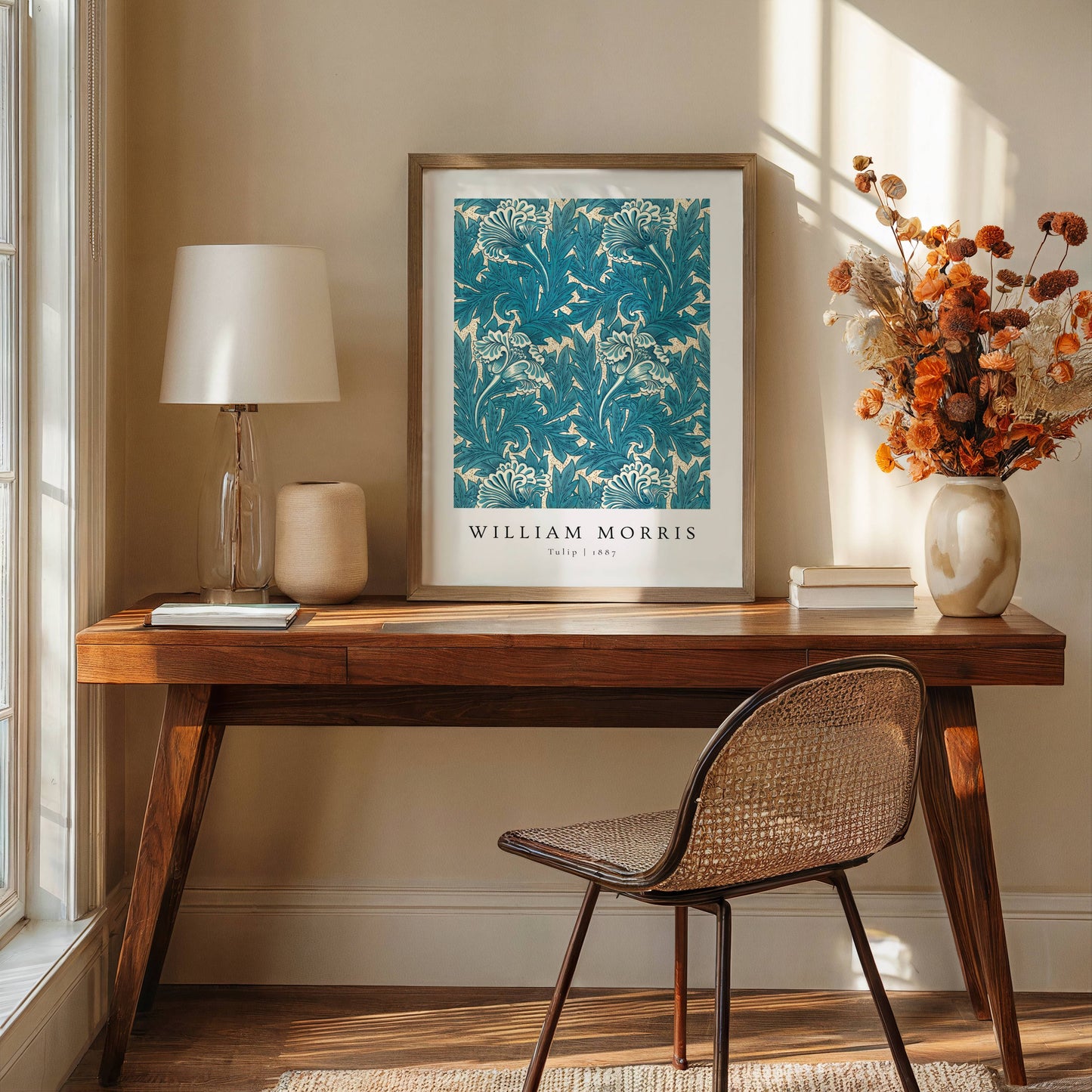 william morris blue heritage art print set