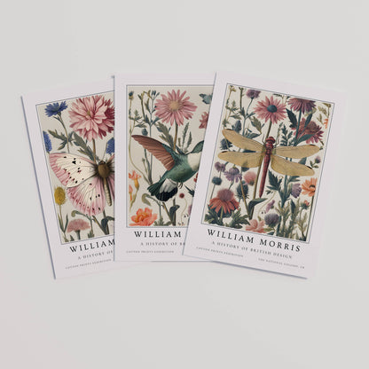 William Morris Vintage Wildflower Art Print Set