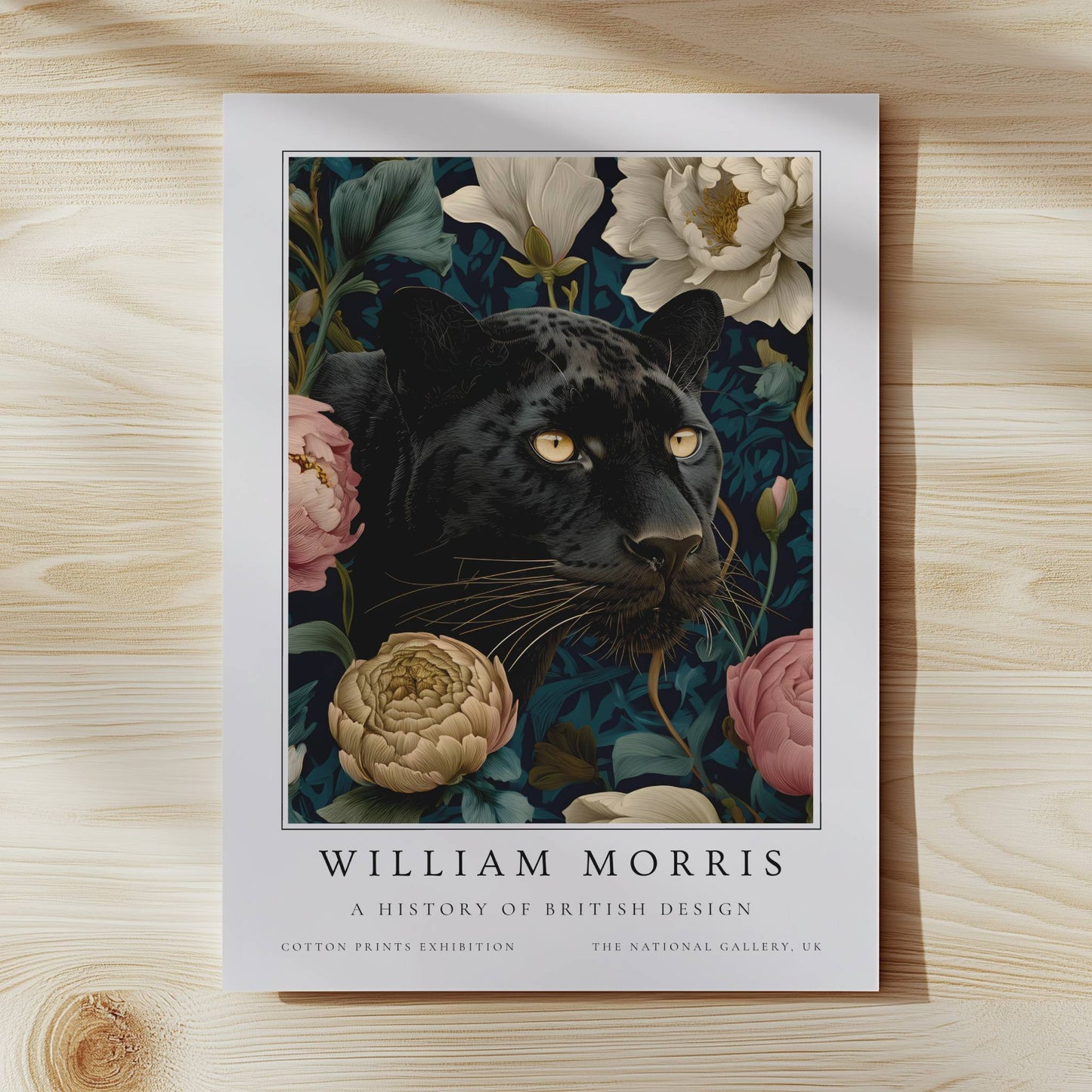 William Morris Black Panther Art Print