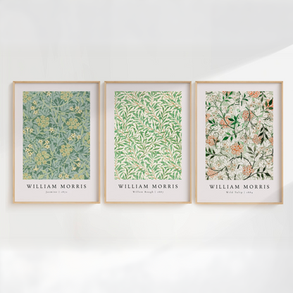 William Morris Midnight Garden Art Print Set