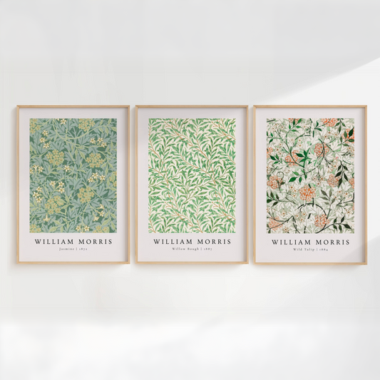 William Morris Green Garden Art Print Set