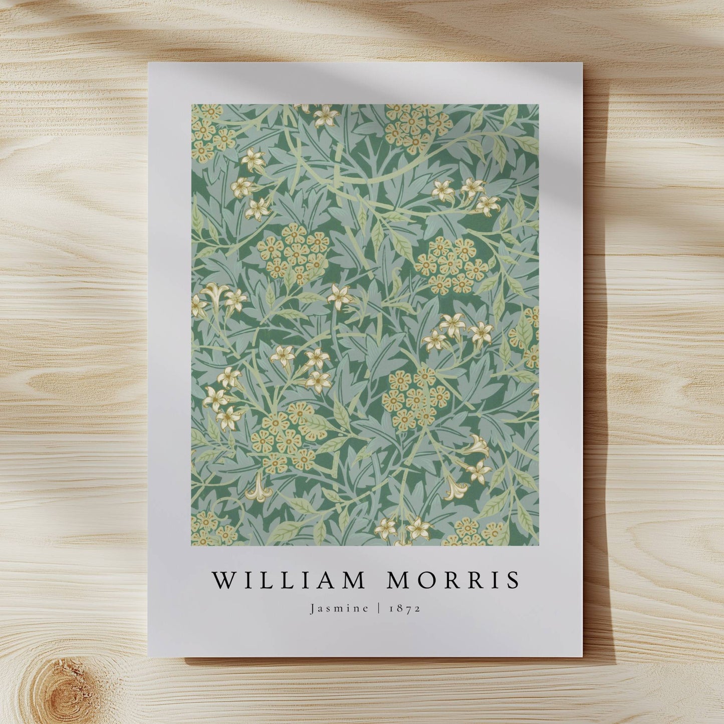 william morris green garden art print set