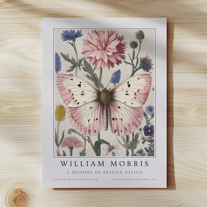 William Morris Vintage Butterfly Art Print