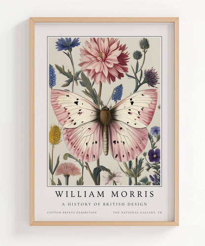 William Morris Vintage Butterfly Art Print