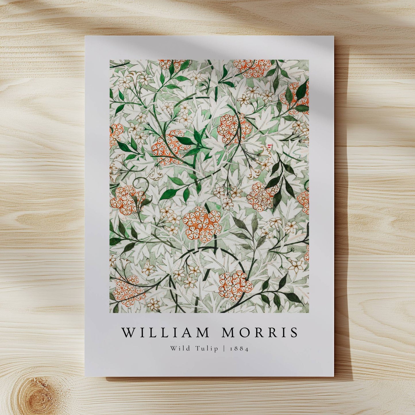 william morris green garden art print set
