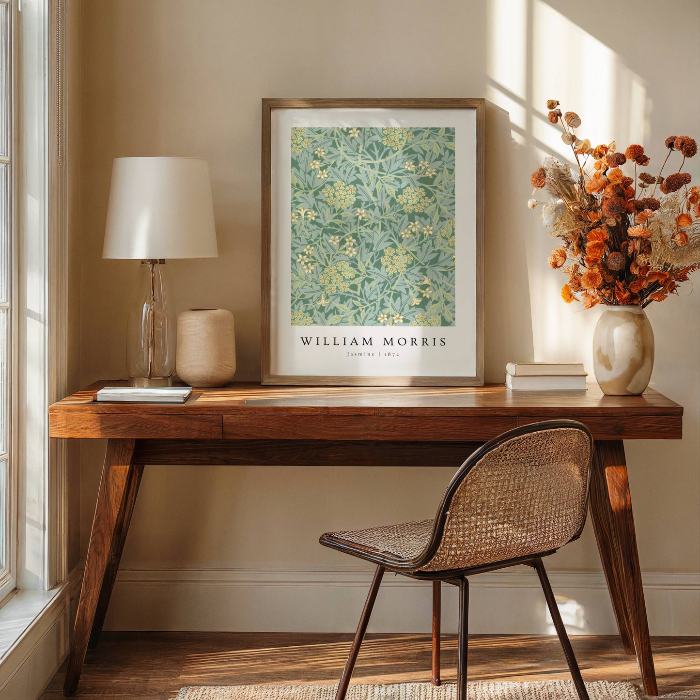 william morris green garden art print set