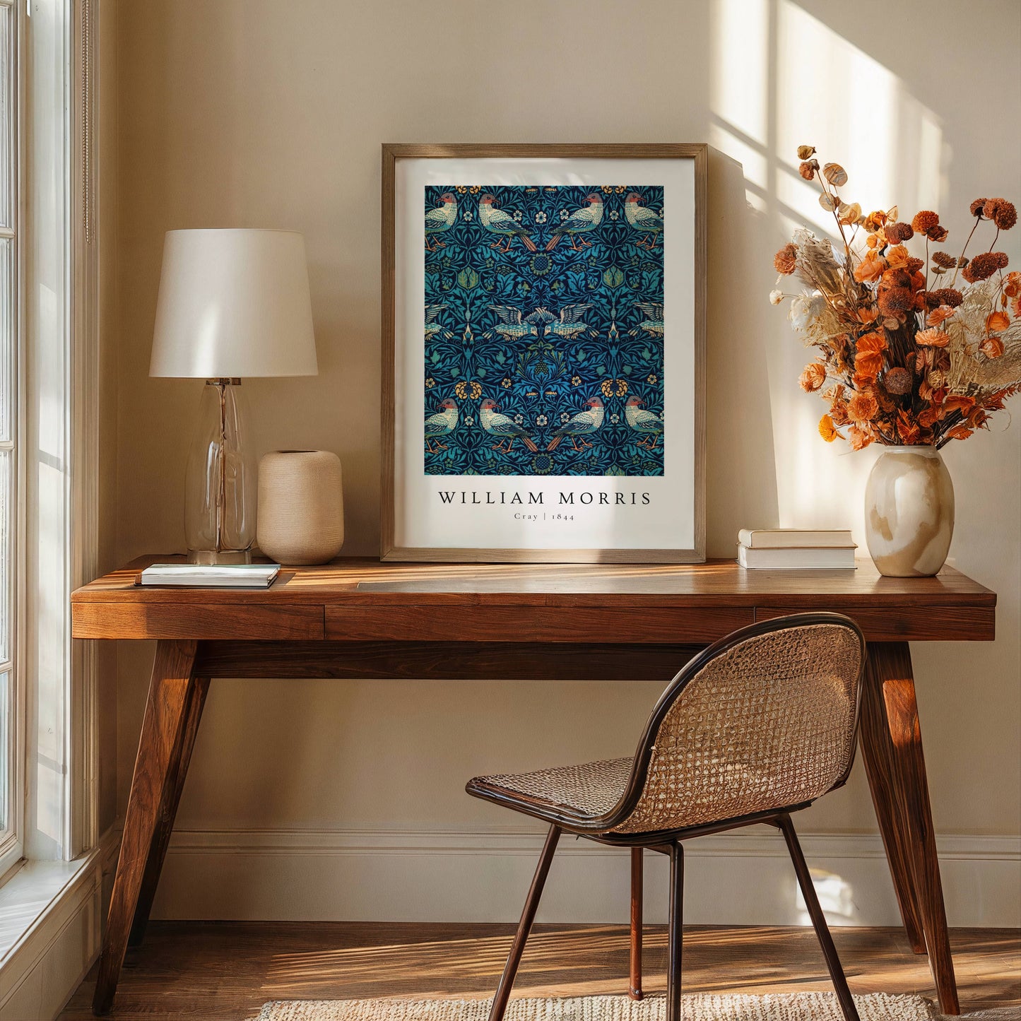 william morris blue heritage art print set